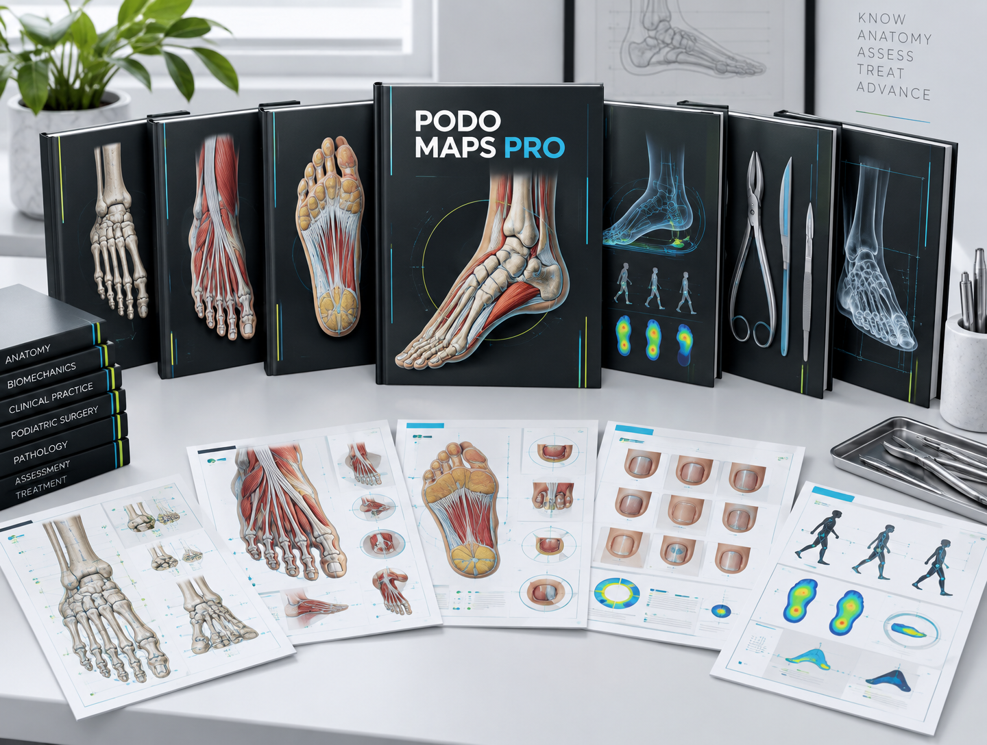 Contenido completo de Podo Maps Pro: 247 mapas en 7 kits digitales